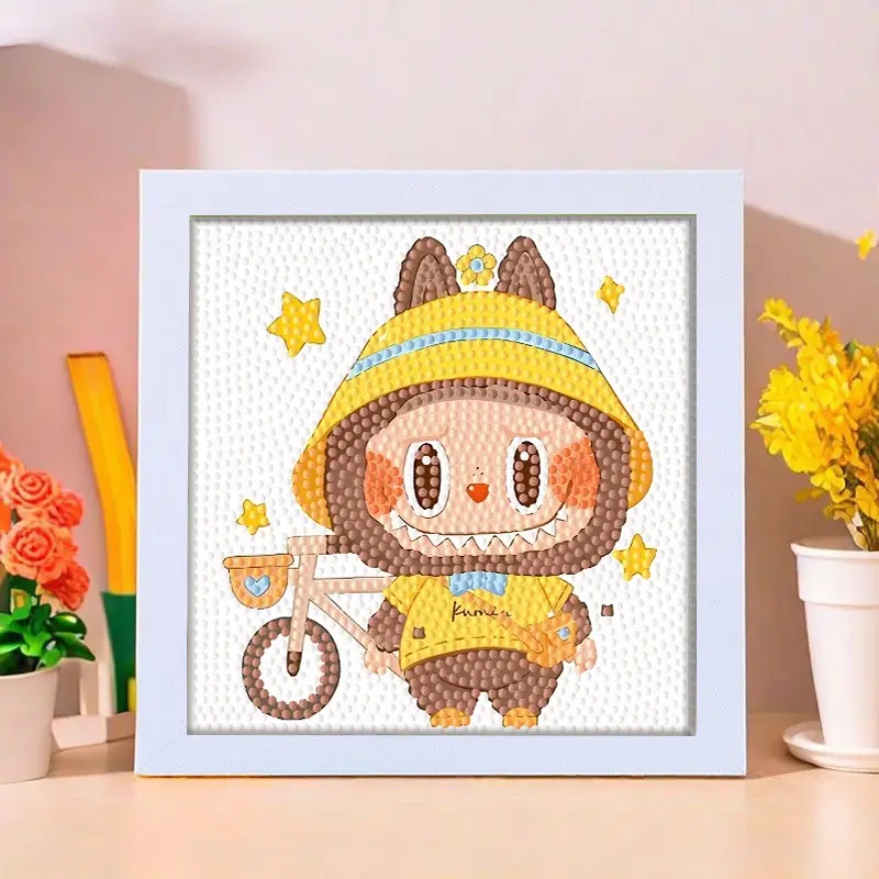 Star People Diamond Painting DIY Handmade Material Package Kidsren's Cartoon Cute Educational Decorative Ornaments with Photo Frame