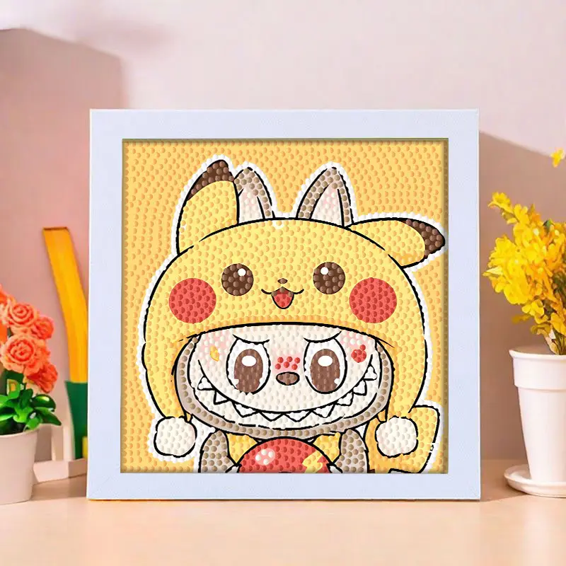 Star People Diamond Painting DIY Handmade Material Package Kidsren's Cartoon Cute Educational Decorative Ornaments with Photo Frame