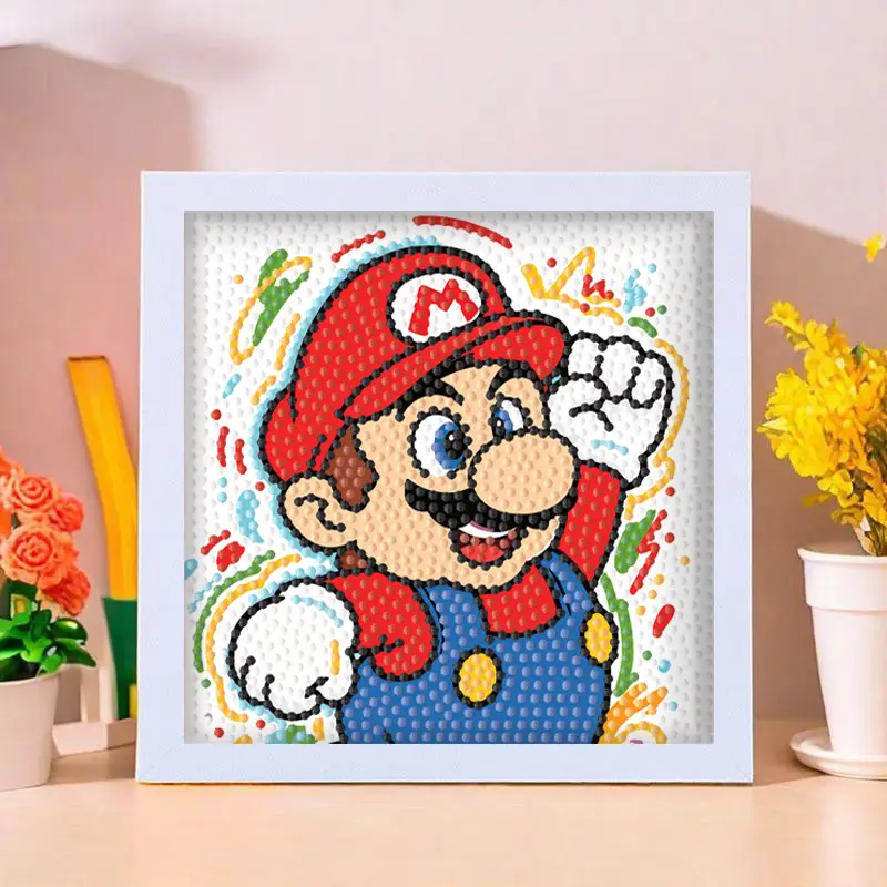 Star People Diamond Painting DIY Handmade Material Package Kidsren's Cartoon Cute Educational Decorative Ornaments with Photo Frame