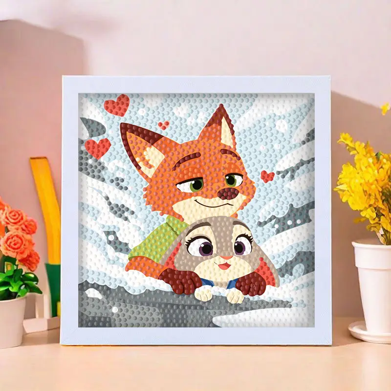 Star People Diamond Painting DIY Handmade Material Package Kidsren's Cartoon Cute Educational Decorative Ornaments with Photo Frame