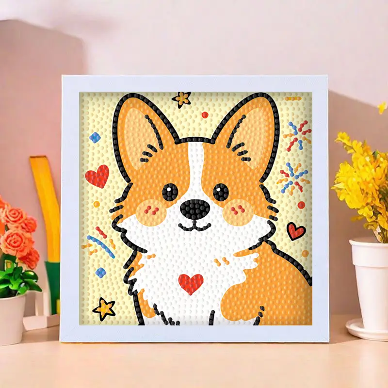 Star People Diamond Painting DIY Handmade Material Package Kidsren's Cartoon Cute Educational Decorative Ornaments with Photo Frame