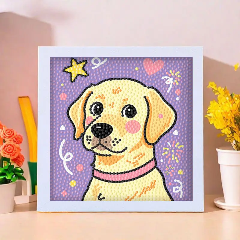 Star People Diamond Painting DIY Handmade Material Package Kidsren's Cartoon Cute Educational Decorative Ornaments with Photo Frame