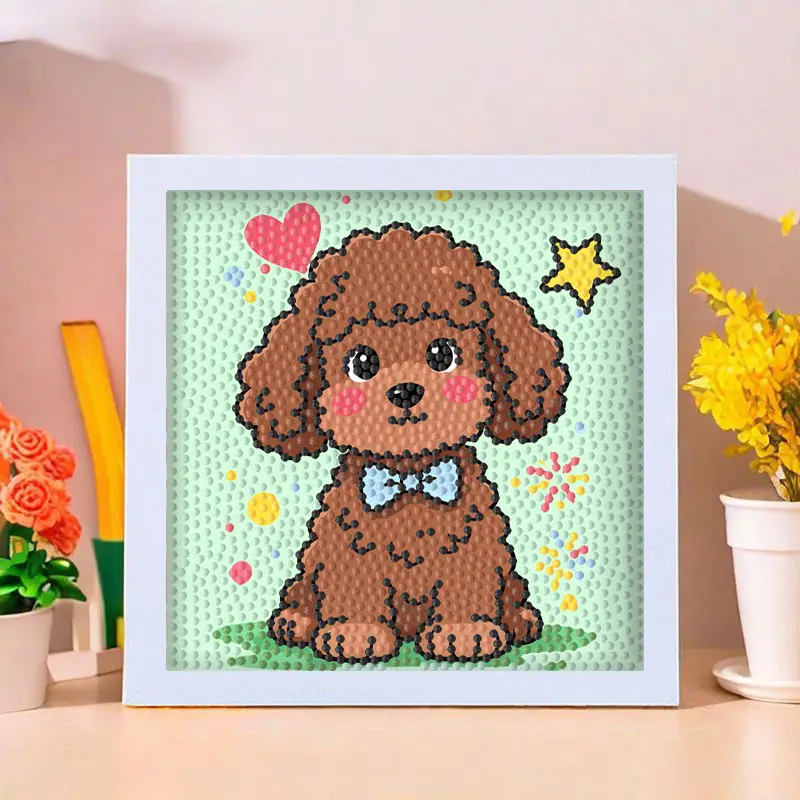 Star People Diamond Painting DIY Handmade Material Package Kidsren's Cartoon Cute Educational Decorative Ornaments with Photo Frame