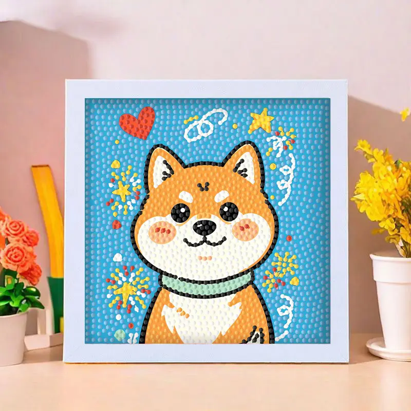 Star People Diamond Painting DIY Handmade Material Package Kidsren's Cartoon Cute Educational Decorative Ornaments with Photo Frame