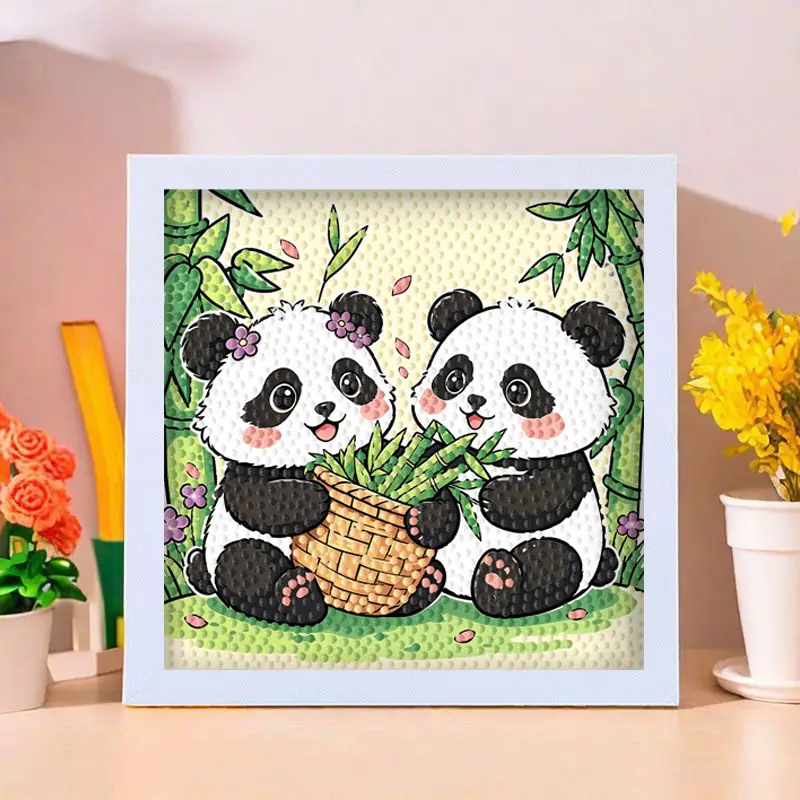 Star People Diamond Painting DIY Handmade Material Package Kidsren's Cartoon Cute Educational Decorative Ornaments with Photo Frame