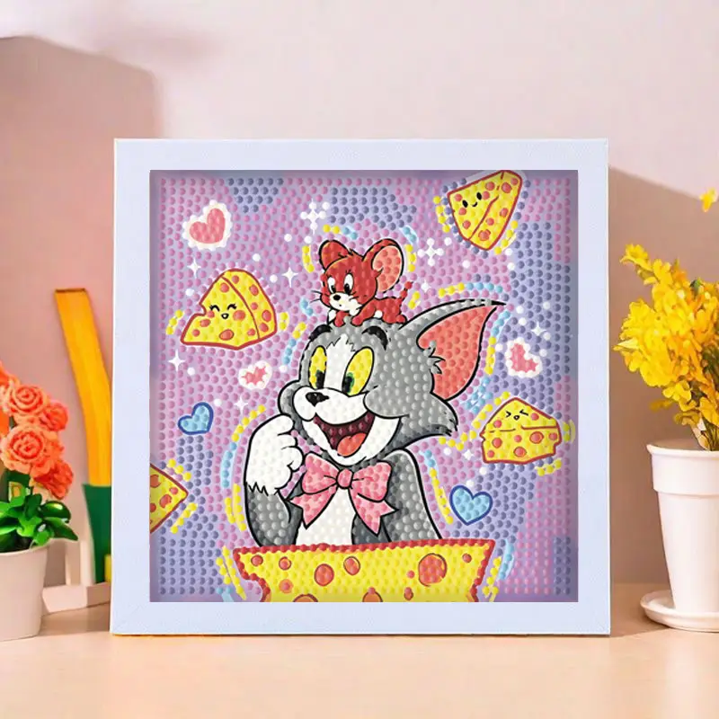 Star People Diamond Painting DIY Handmade Material Package Kidsren's Cartoon Cute Educational Decorative Ornaments with Photo Frame