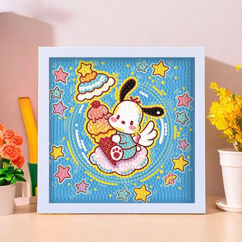 Star People Diamond Painting DIY Handmade Material Package Kidsren's Cartoon Cute Educational Decorative Ornaments with Photo Frame