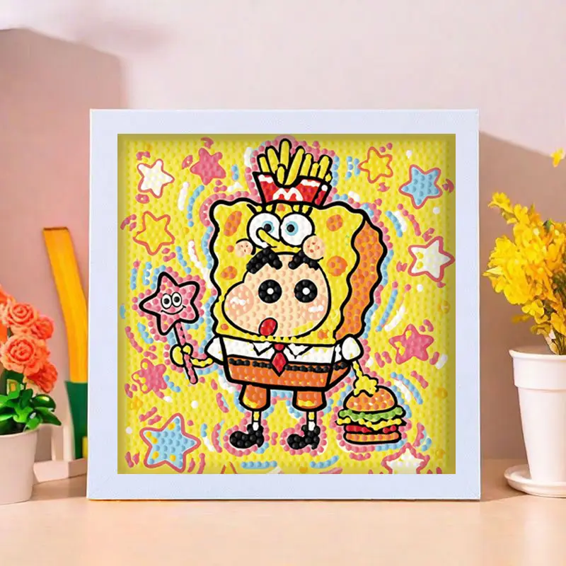 Star People Diamond Painting DIY Handmade Material Package Kidsren's Cartoon Cute Educational Decorative Ornaments with Photo Frame