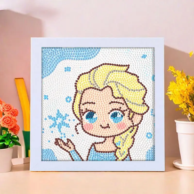 Star People Diamond Painting DIY Handmade Material Package Kidsren's Cartoon Cute Educational Decorative Ornaments with Photo Frame