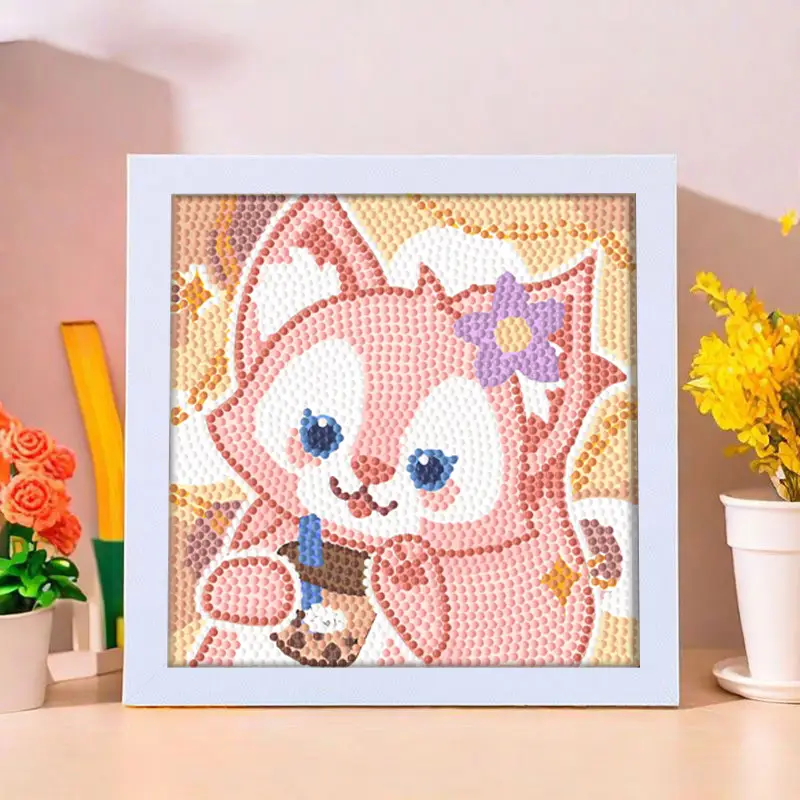 Star People Diamond Painting DIY Handmade Material Package Kidsren's Cartoon Cute Educational Decorative Ornaments with Photo Frame