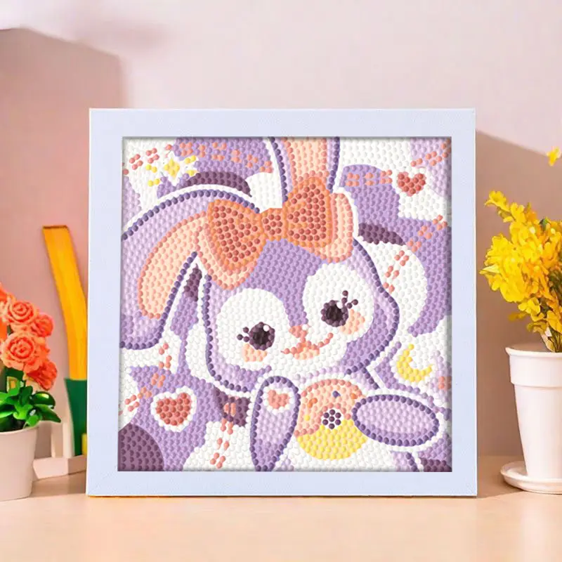 Star People Diamond Painting DIY Handmade Material Package Kidsren's Cartoon Cute Educational Decorative Ornaments with Photo Frame