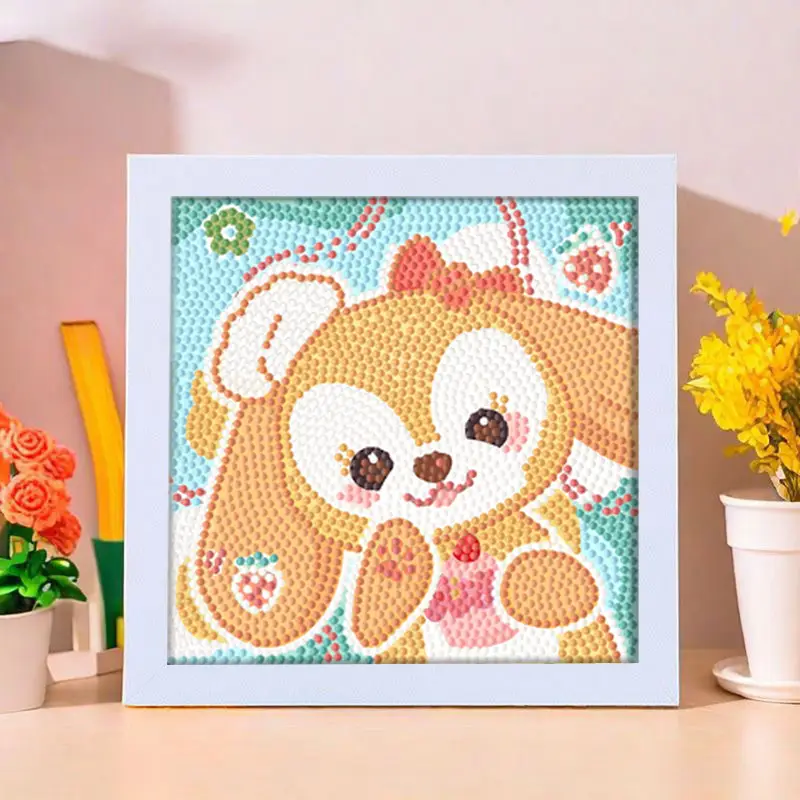 Star People Diamond Painting DIY Handmade Material Package Kidsren's Cartoon Cute Educational Decorative Ornaments with Photo Frame