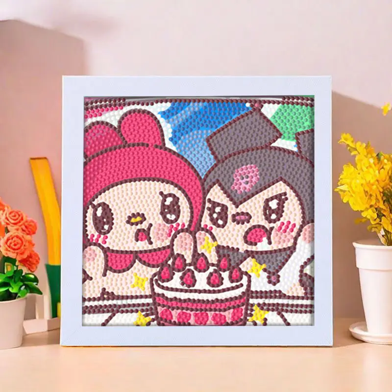 Star People Diamond Painting DIY Handmade Material Package Kidsren's Cartoon Cute Educational Decorative Ornaments with Photo Frame