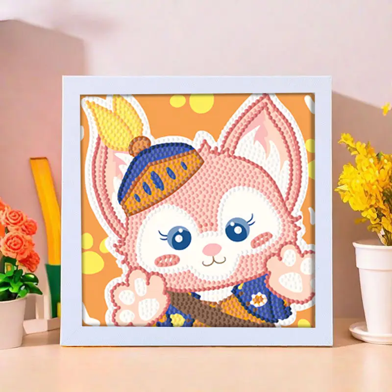 Star People Diamond Painting DIY Handmade Material Package Kidsren's Cartoon Cute Educational Decorative Ornaments with Photo Frame