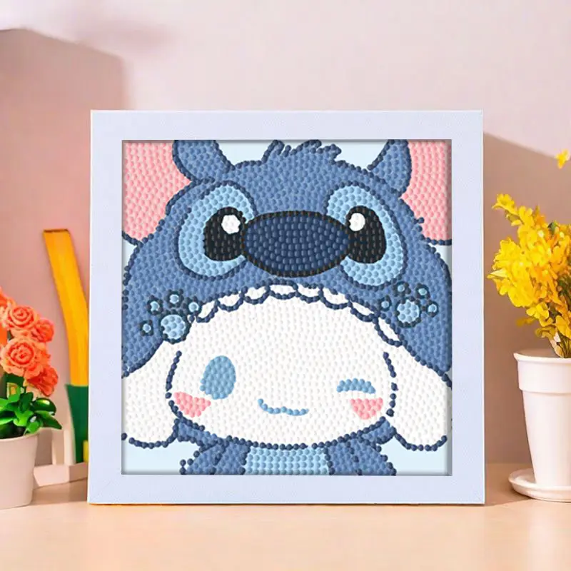 Star People Diamond Painting DIY Handmade Material Package Kidsren's Cartoon Cute Educational Decorative Ornaments with Photo Frame