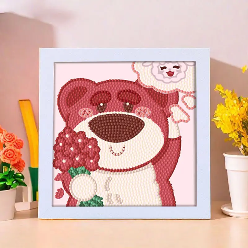 Star People Diamond Painting DIY Handmade Material Package Kidsren's Cartoon Cute Educational Decorative Ornaments with Photo Frame