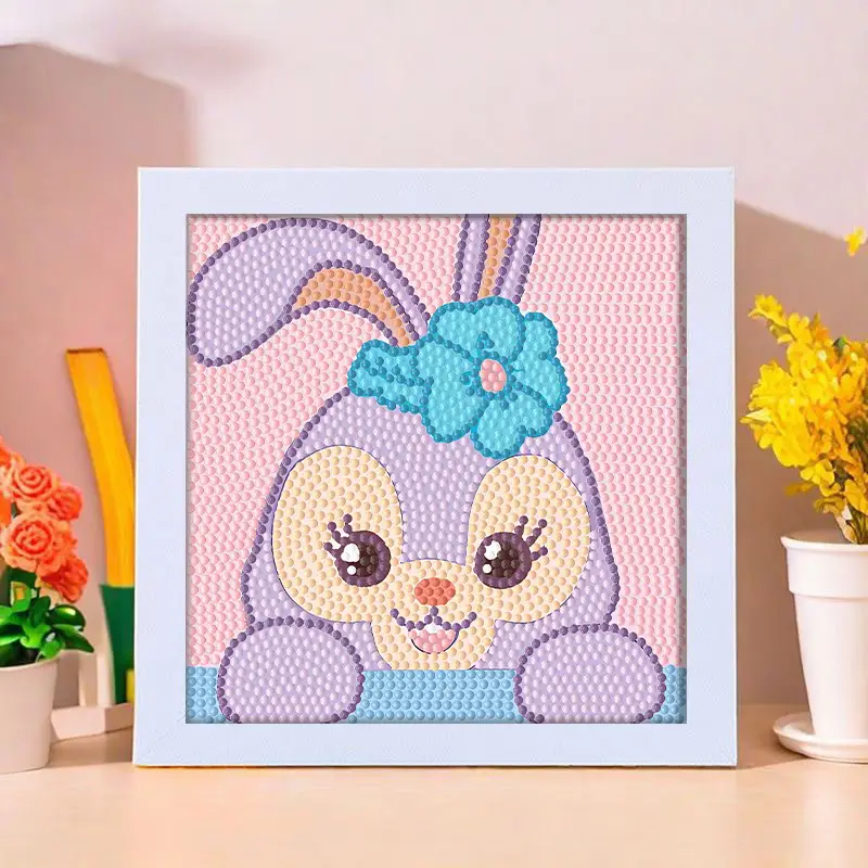 Star People Diamond Painting DIY Handmade Material Package Kidsren's Cartoon Cute Educational Decorative Ornaments with Photo Frame