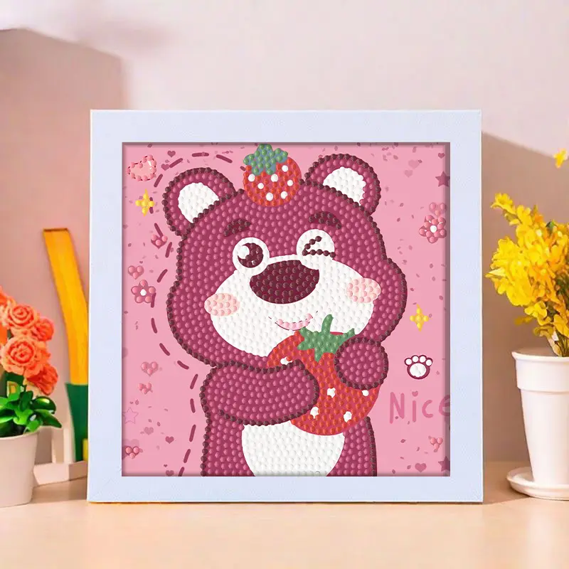 Star People Diamond Painting DIY Handmade Material Package Kidsren's Cartoon Cute Educational Decorative Ornaments with Photo Frame