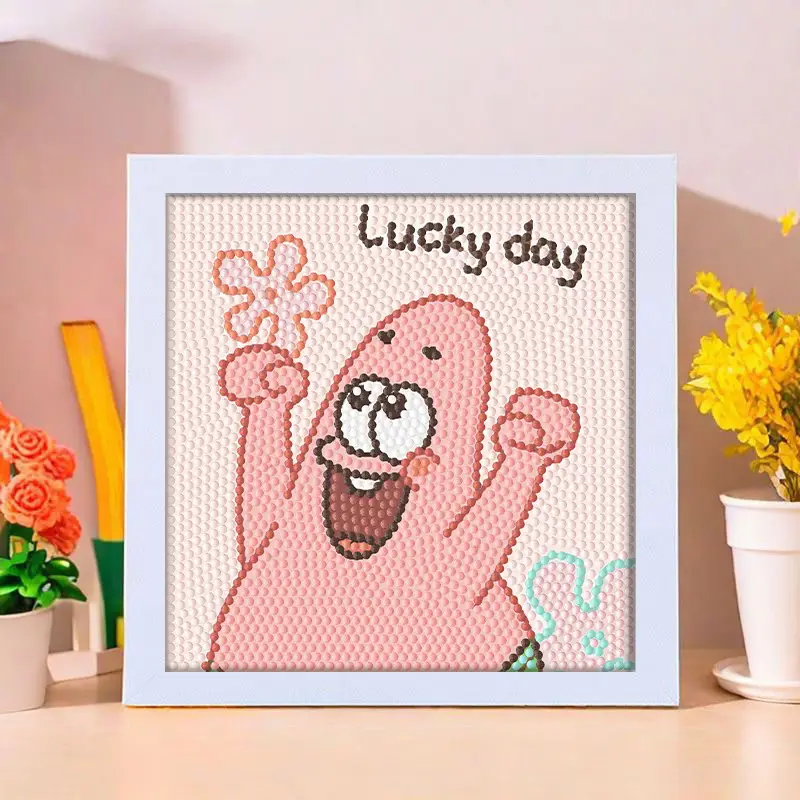 Star People Diamond Painting DIY Handmade Material Package Kidsren's Cartoon Cute Educational Decorative Ornaments with Photo Frame