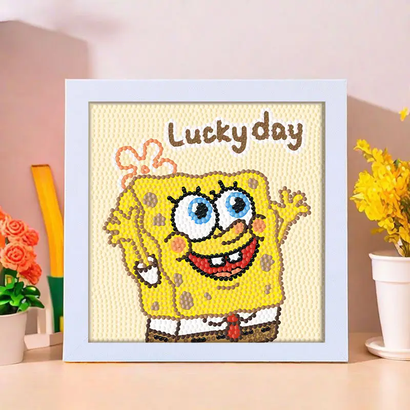 Star People Diamond Painting DIY Handmade Material Package Kidsren's Cartoon Cute Educational Decorative Ornaments with Photo Frame