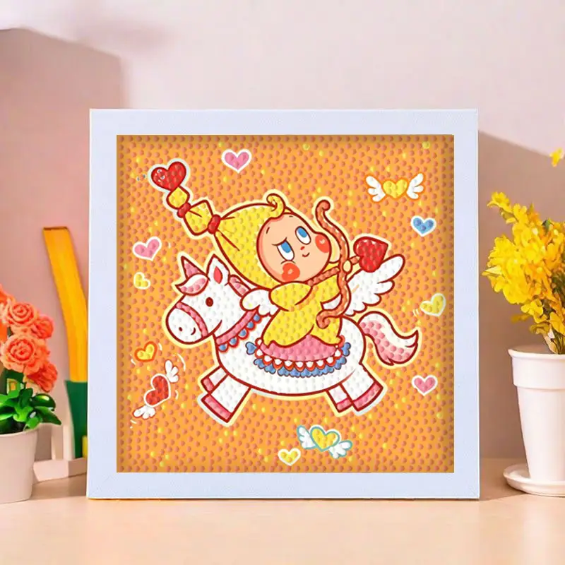 Star People Diamond Painting DIY Handmade Material Package Kidsren's Cartoon Cute Educational Decorative Ornaments with Photo Frame