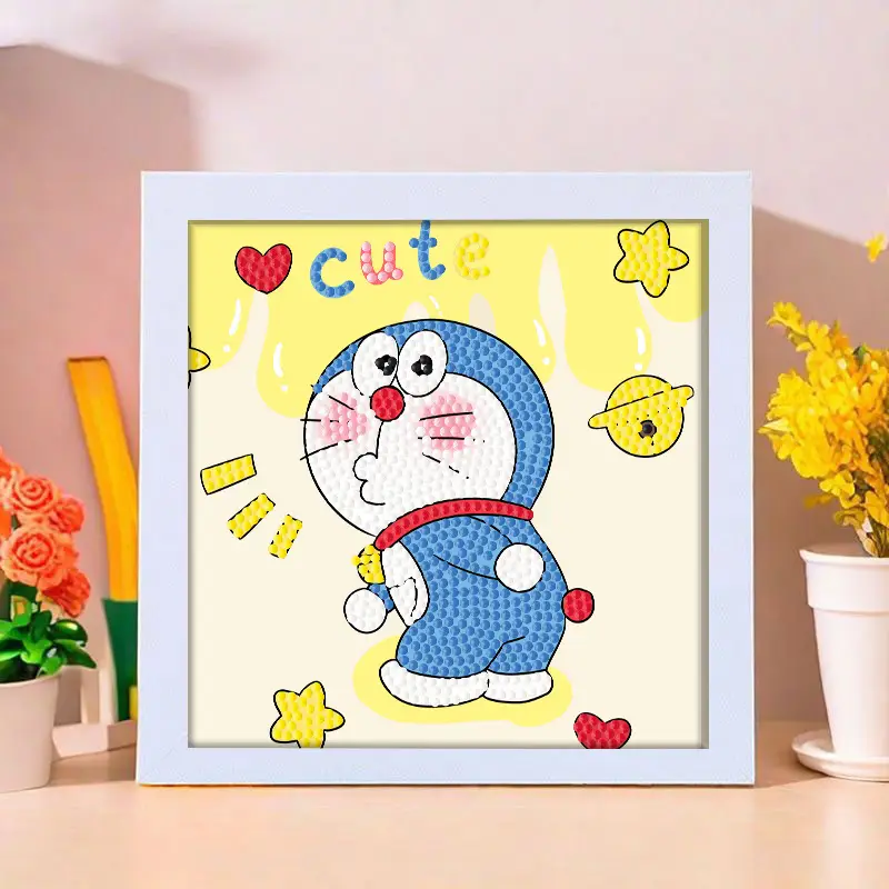 Star People Diamond Painting DIY Handmade Material Package Kidsren's Cartoon Cute Educational Decorative Ornaments with Photo Frame