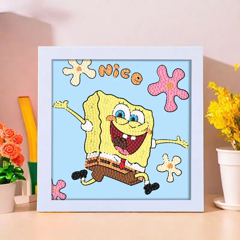 Star People Diamond Painting DIY Handmade Material Package Kidsren's Cartoon Cute Educational Decorative Ornaments with Photo Frame