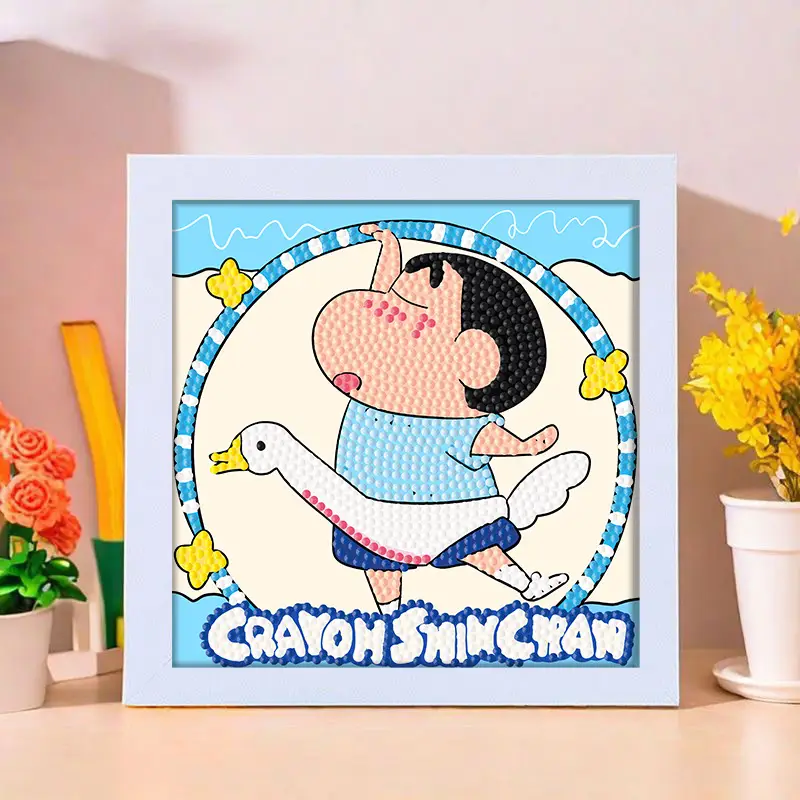 Star People Diamond Painting DIY Handmade Material Package Kidsren's Cartoon Cute Educational Decorative Ornaments with Photo Frame