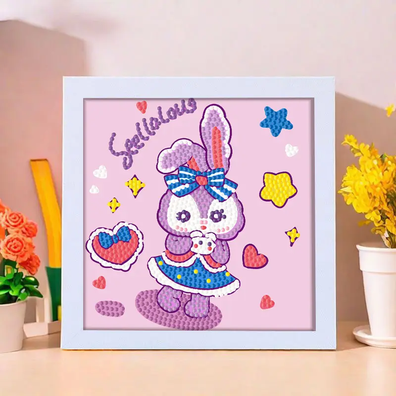 Star People Diamond Painting DIY Handmade Material Package Kidsren's Cartoon Cute Educational Decorative Ornaments with Photo Frame