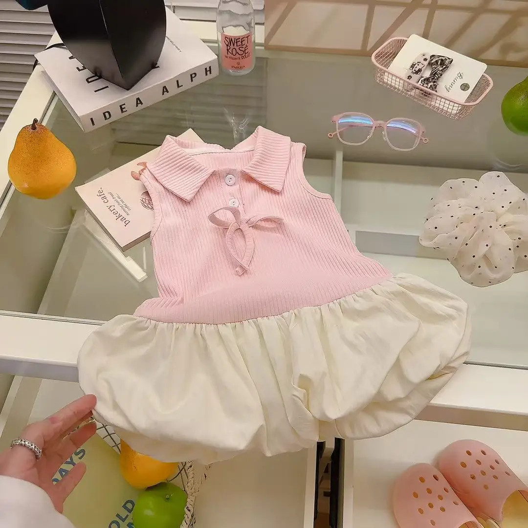 Girls' Toddler Academy Summer Tutu Skirt 2026 New Cute Romper Dress Baby Sweet Flower Bud Skirt - Image 6