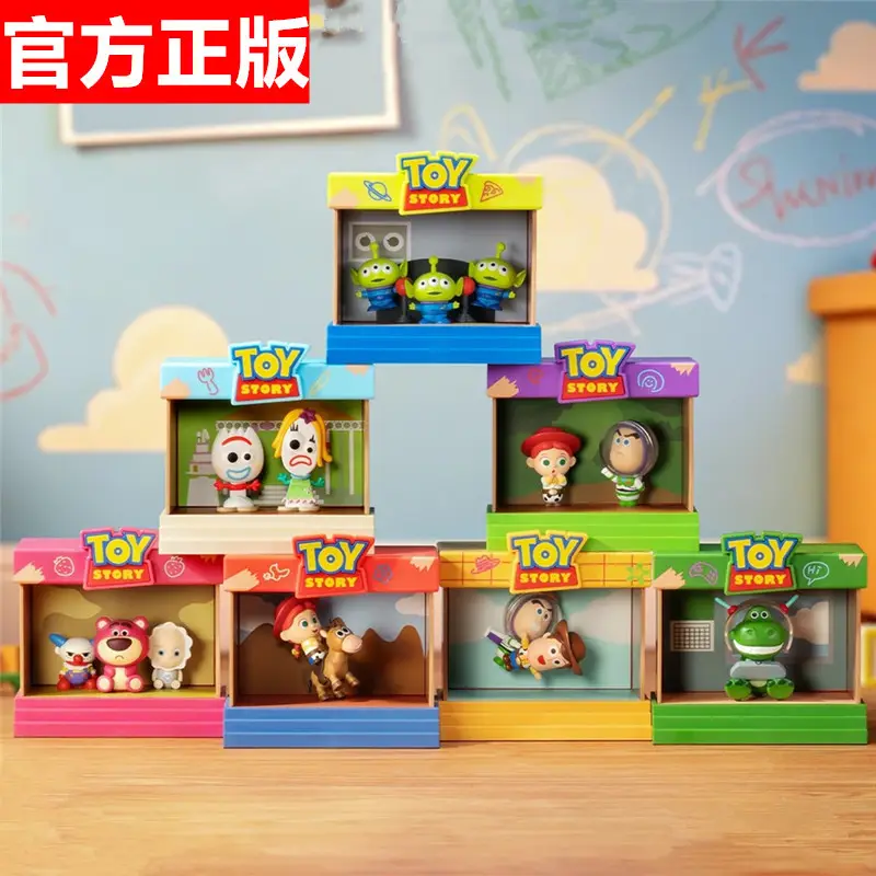 52Toys Toy Story Classic Movie Moments Blind Box Figure Cute Desktop Decoration Light-Up Toy Gift