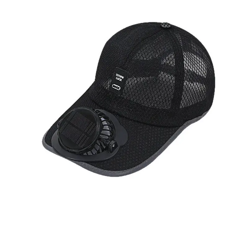 Summer Solar Fan Hat for Men and Women, Outdoor Sun Protection Visor Hat with Fan, Breathable Mesh Cooling Hat - Image 11