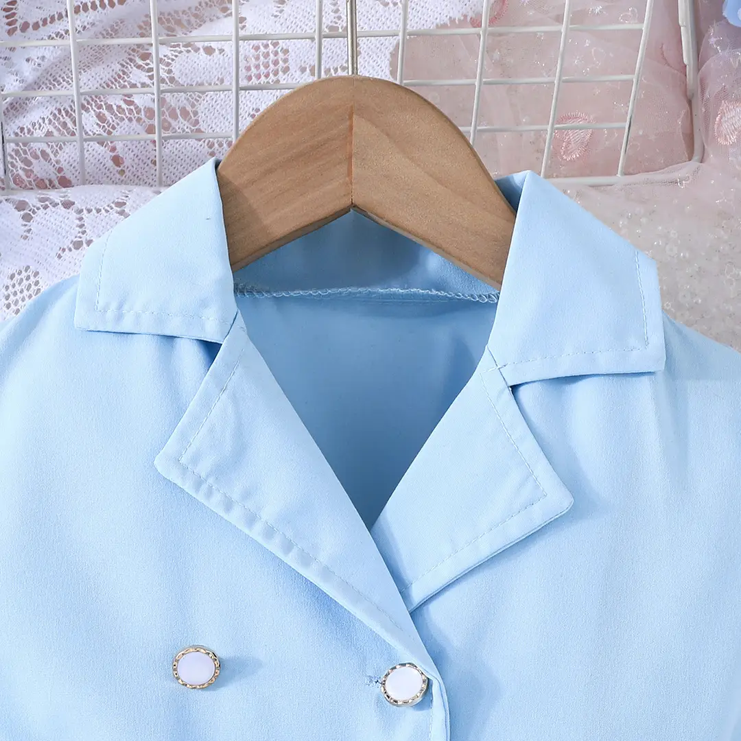 2026 European and American Cross-Border New Fashion Dress with Chiffon Belt, Suit-Style Puff Sleeve Dress Manufacturer — feature 10