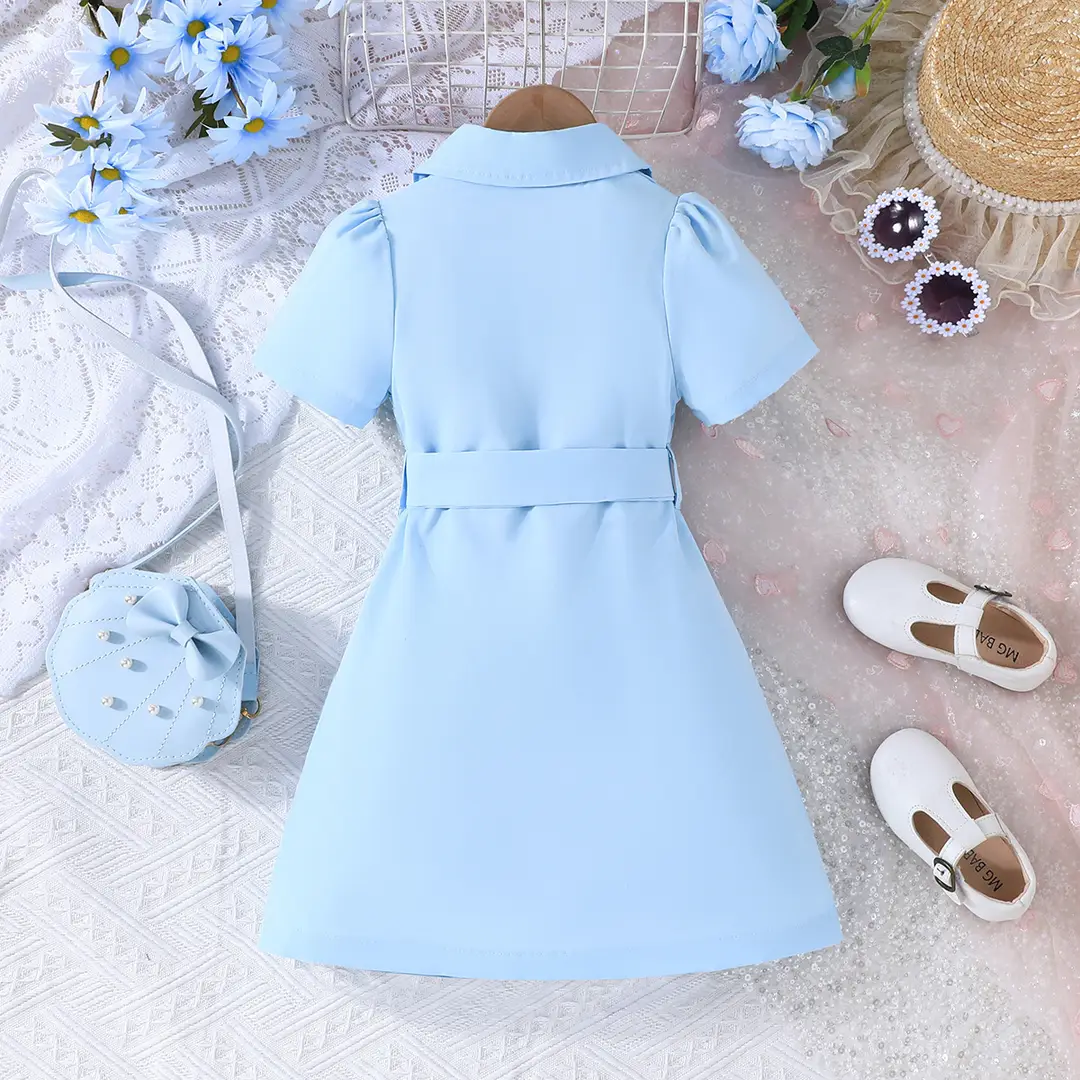2026 European and American Cross-Border New Fashion Dress with Chiffon Belt, Suit-Style Puff Sleeve Dress Manufacturer — feature 14
