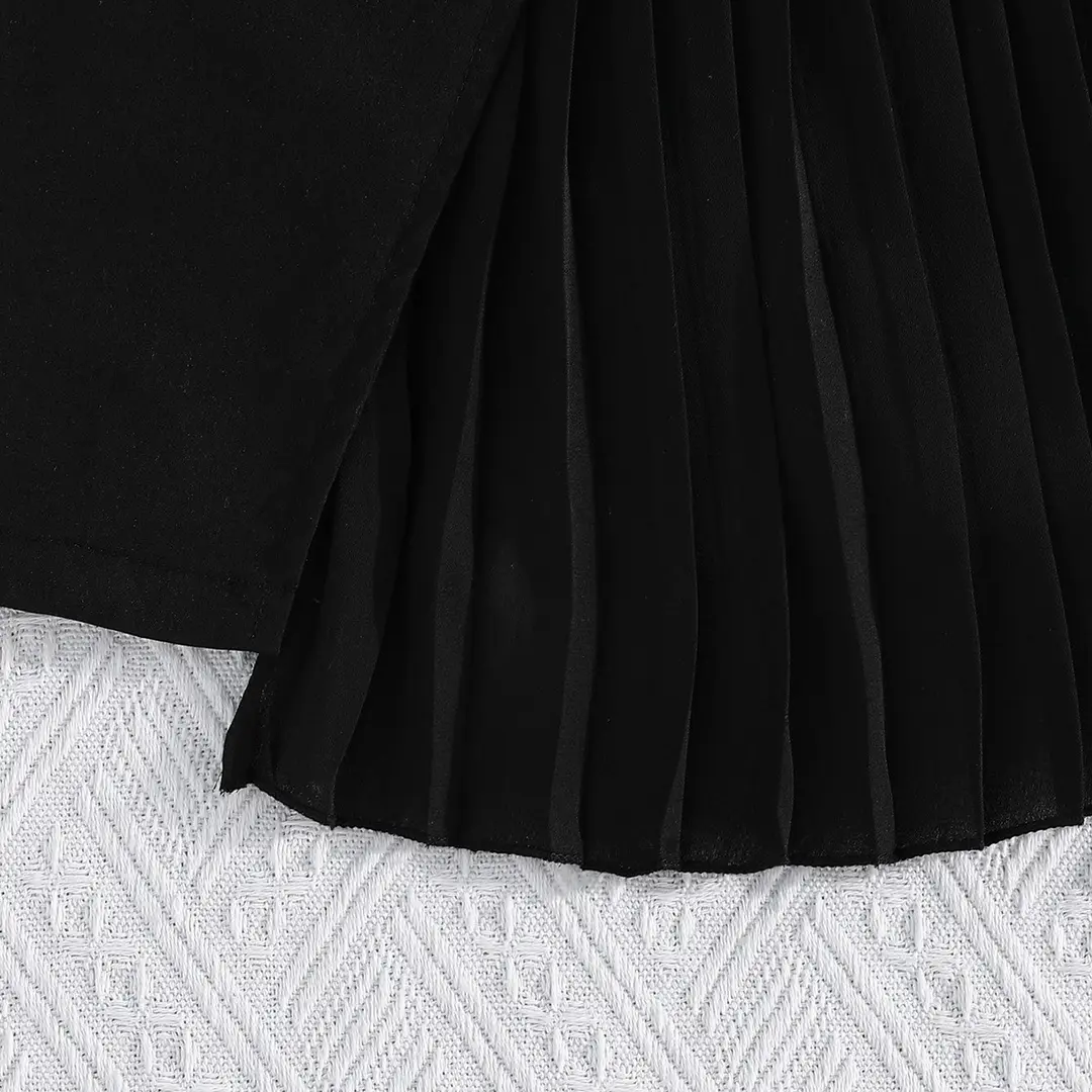 2026 European and American Cross-Border New Fashion Dress with Chiffon Belt, Suit-Style Puff Sleeve Dress Manufacturer — feature 28