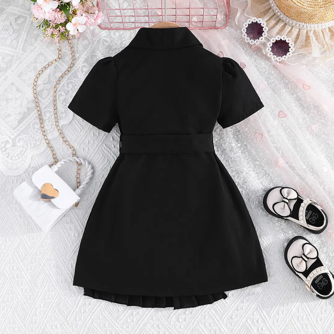 2026 European and American Cross-Border New Fashion Dress with Chiffon Belt, Suit-Style Puff Sleeve Dress Manufacturer — feature 29