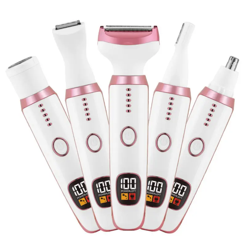 Cross-Border Multifunctional Hair Trimmer, Electric Hair Clipper, Razor, Five-In-One Women's Body and Private Area Hair Trimmer