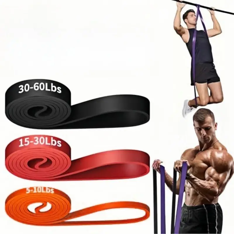 Fitness Resistance Bands for Men, Strength Training Elastic Bands, Pull-Up Assist Bands for Chest Muscle Training