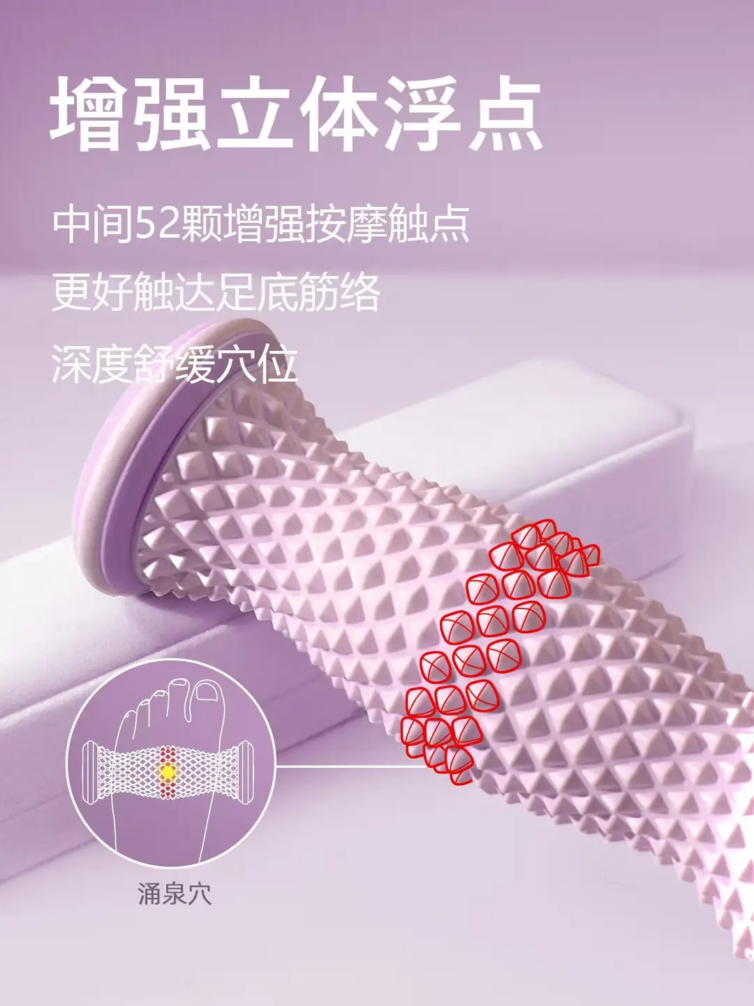 Yoga Exercise Plantar Fascia Wheel Muscle Leg Relaxation Roller Fitness Foot Massage Roller Relaxation — feature 5