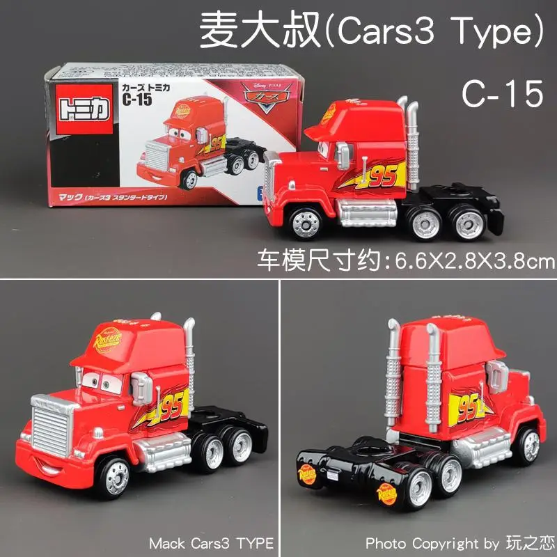 Tomy Tomica Cars Lightning Mcqueen and Uncle Mack Die-Cast Toy Cars Wholesale Alloy Racing Cars