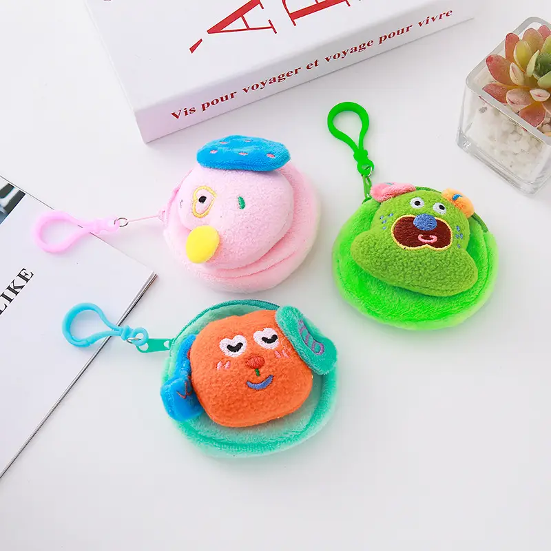 Dopamine Quirky Puppy Coin Purse Key Storage Bag Earphone Case Cute and Quirky Bag Pendant Decoration Handmade Gift