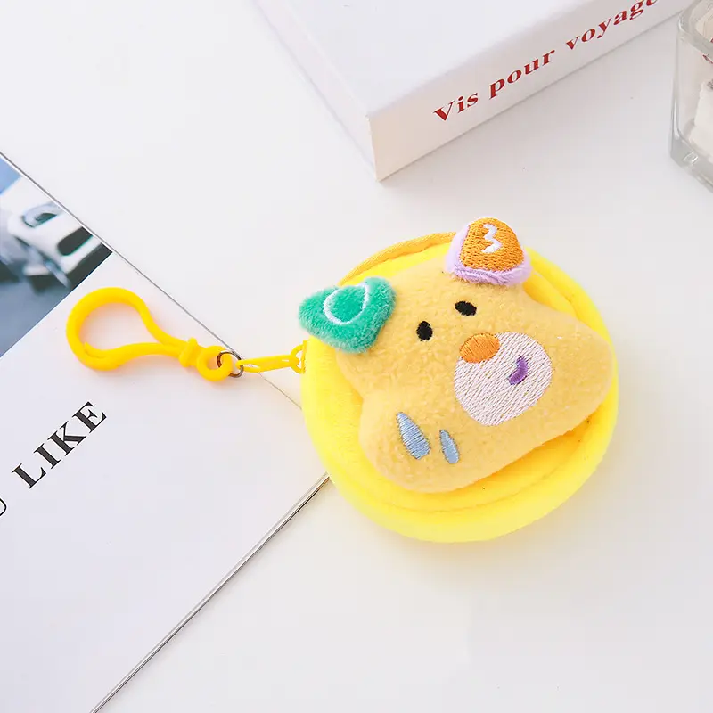 Dopamine Quirky Puppy Coin Purse Key Storage Bag Earphone Case Cute and Quirky Bag Pendant Decoration Handmade Gift