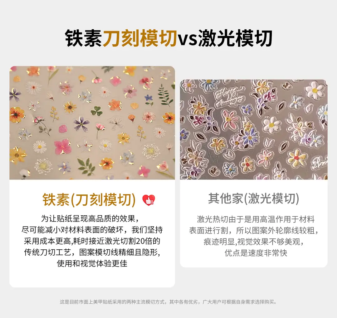TENSOR's popular ocean pink shell nail art stickers TL-486, gentle ballet style, dazzling shell and conch designs — feature 6