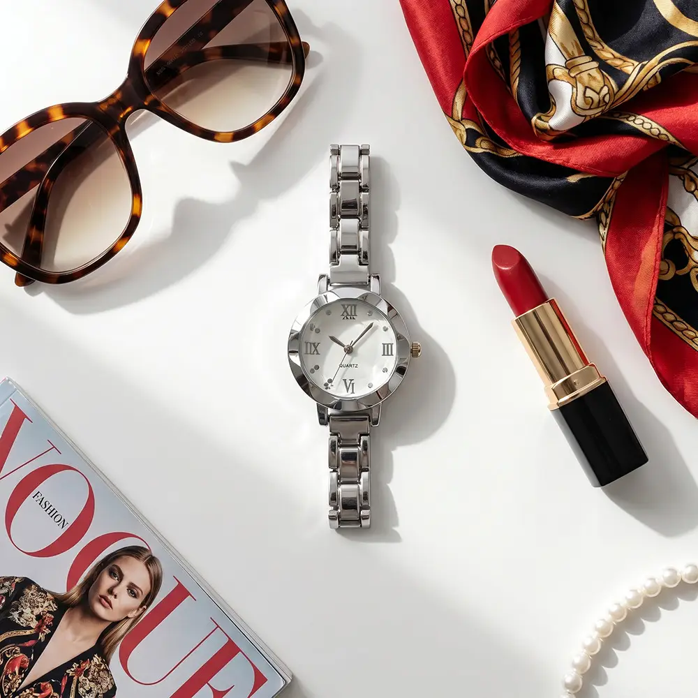 Women's Watches Wholesale Student Quartz Waterproof Stylish Bracelet Steel Band Ins Style Cross-Border Korean Version Female Student Watch — feature 36