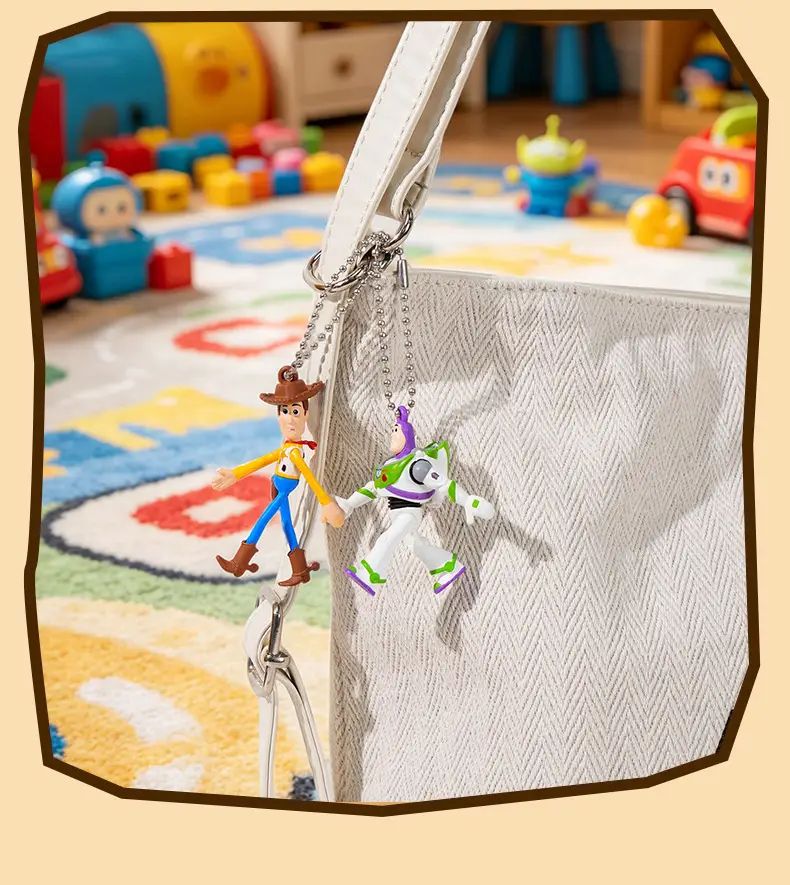 Authentic Toy Story Hand-In-Hand Keychain Buzz Lightyear Strawberry Bear Keychain Phone Chain Accessory Backpack Charm — feature 16