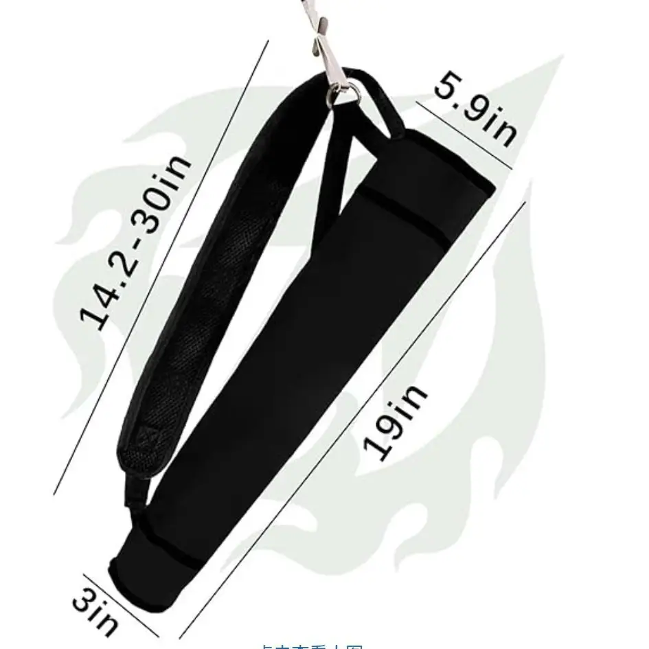 Outdoor Archery Cylindrical Quiver Portable Shoulder Crossbody Arrow Storage Bag Archery Training Multifunctional Tactical Quiver