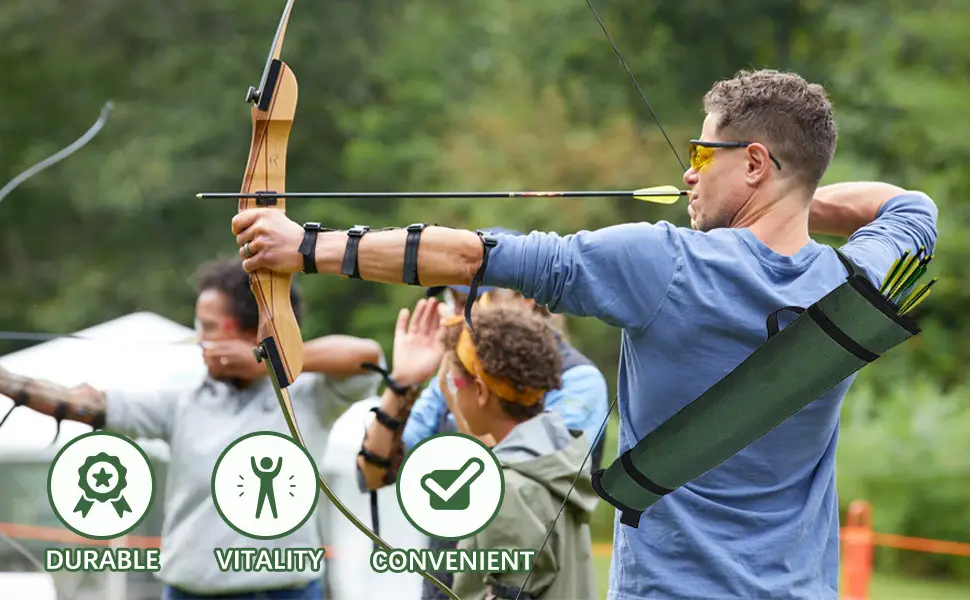 Outdoor Archery Cylindrical Quiver Portable Shoulder Crossbody Arrow Storage Bag Archery Training Multifunctional Tactical Quiver — feature 12