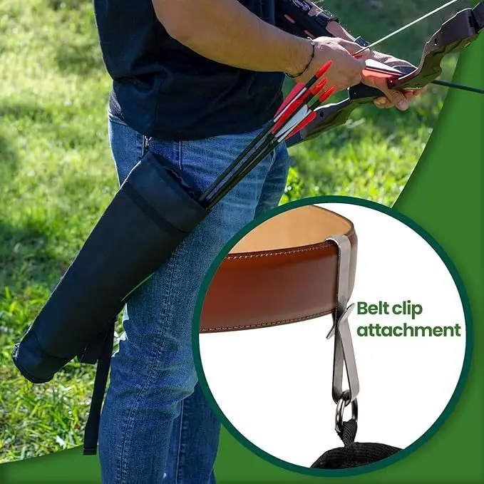 Outdoor Archery Cylindrical Quiver Portable Shoulder Crossbody Arrow Storage Bag Archery Training Multifunctional Tactical Quiver — feature 13