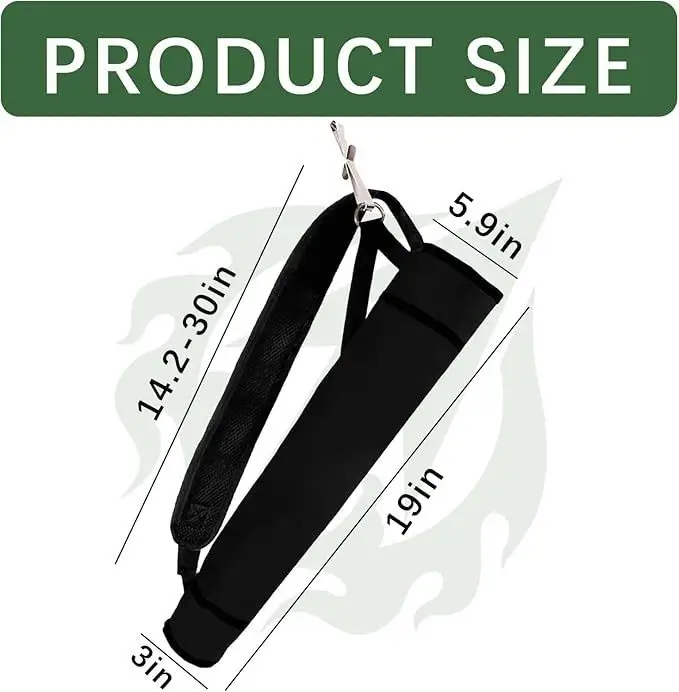 Outdoor Archery Cylindrical Quiver Portable Shoulder Crossbody Arrow Storage Bag Archery Training Multifunctional Tactical Quiver — feature 5