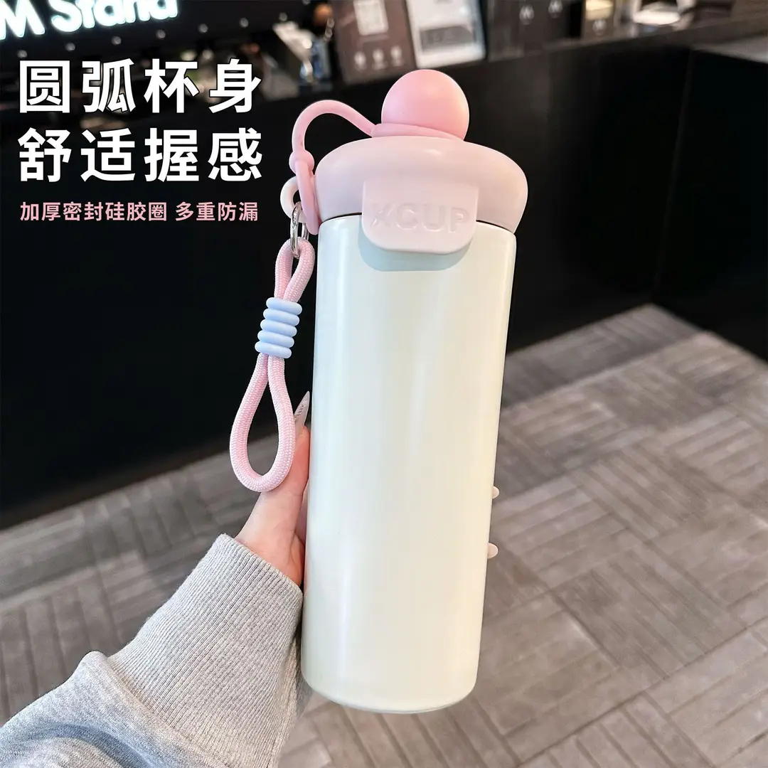 Fq Minecraft Insulated Cup Pixel Man 316 Stainless Steel Straw Water Cup Portable Large Capacity Student Male